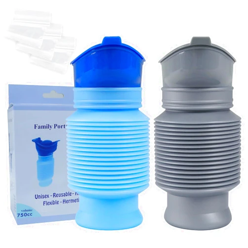 Leetye Mei Pee Bottles for Men, Portable Urinal for Men, Collapsible Urine Bottle 750ML, Car Urinals for Men and Women, Emergency Urinal Shrinkable Pocket Toilet for Travel, Camping, Traffic Jam, Road Trips
