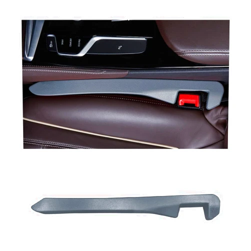 Ohleats Car Seat Gap Filler, Leather Auto Seat Gap Plug to Fill The Gap Between Seat and Console, Vehicle Seat Crevice Blocker Stop Things from Dropping, Interior Car Accessories (Gray)