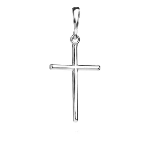 SZ 77 SILVERZONE77 Cross Sterling Silver 925 Pendant Minimalistic Religious Unisex Jewelry