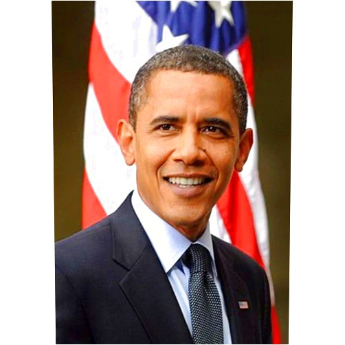 CHZDLYQ DIY 5D Full Round Drill Diamond Painting by Number Kits Obama Rhinestone Embroidery Cross Stitch Art Craft Home Wall Decoration-30x40cm