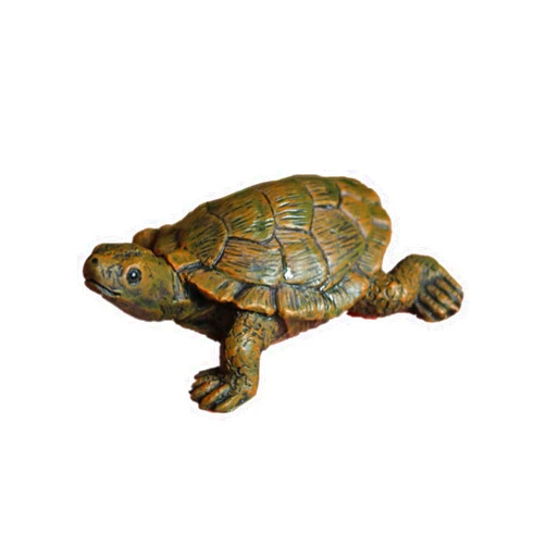 Jiangzhiyi Turtle Simulation Turtle Resin Turtle Micro Landscape Turtle Decoration, Garden Decoration Grass Decoration Fish Tank Landscaping Tortoise