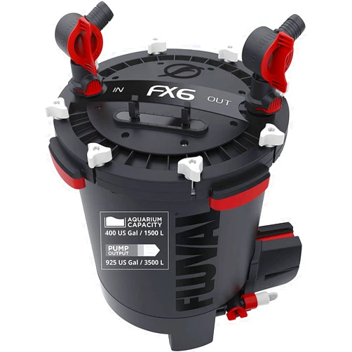 Fluval FX6 High Performance Aquarium Filter, Canister Filter for Aquariums up to 400 Gal.