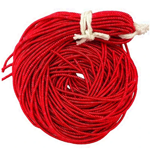 Embroiderymaterial Spiral Coiled French Metallic Wires for Tambour, Luneville & Goldwork Hand Embroidery 2MM, 10 Yard (100Gram) in Maroon Color