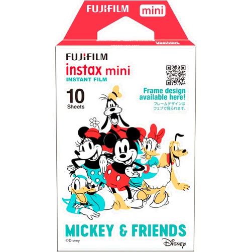 Instax Fujifilm Instant Camera Film 10 Pcs Mickey & Friends INSTAX Mini MIC 2 WW 1