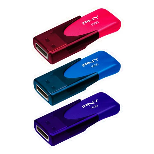 PNY 16GB Attaché 4 USB 2.0 Flash Drive 3-Pack