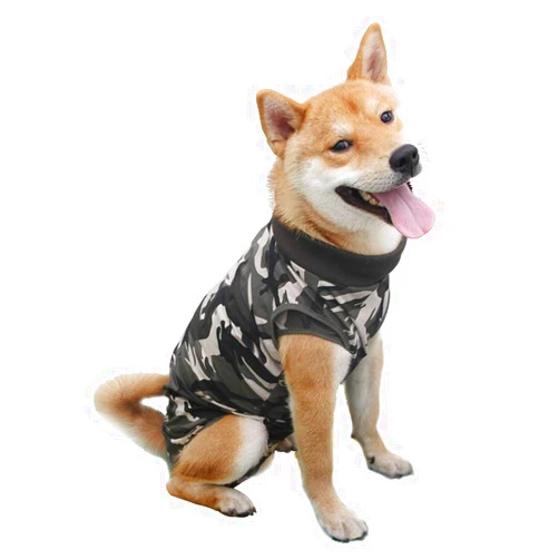 HEYWEAN Dog Surgery Recovery Suit for Abdominal Wound, E-Collar Cone Alternative After Surgery Wear, Protect Wound from Grooming and Scratching, Dog Surgical Post-Operative Bodysuit