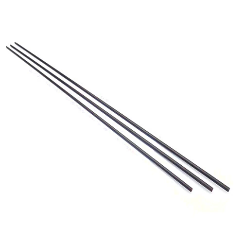 LUKYO Carbon Fiber Rods 1.5mm for RC Airplane DIY Craft Matte Pole Carbon Fiber Rods 400mm,15.7 inch, 10PCS
