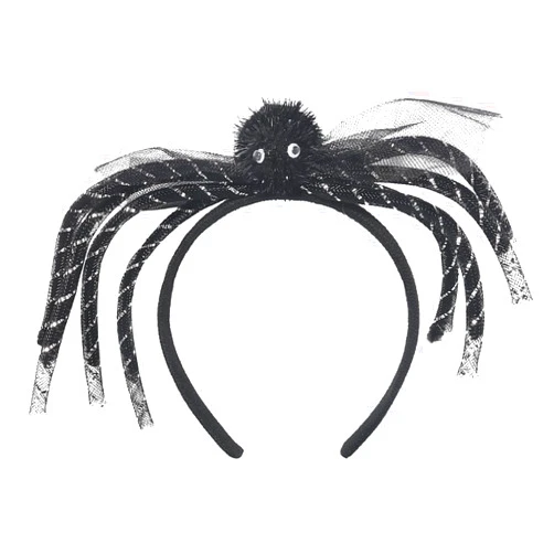 QDTK Spider Hair Hoop Halloween Headband Spider Hair Accessories Headdress for Girls Women Halloween Party Supplies