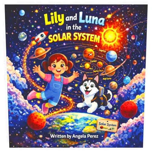 Angela Perez Lily and Luna in the Solar System