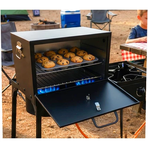 Stonehouse Forge Camping Oven - Pop-On-Top Full Size Baking Oven for Outdoor, RV, Tent Camping, Preppers, Emergency.