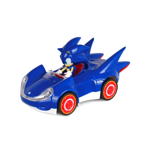 NKOK Sonic The Hedgehog All Stars Racing Pull Back Action, Video Game Legend, Speed Star by Tails, No Batteries Required, Pull Back – Release - and Watch it go, Great Gift