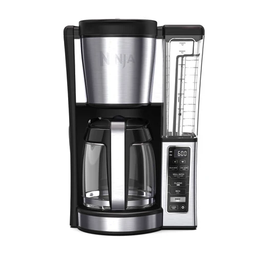 Ninja 12-Cup Programmable Coffee Brewer, 2 Brew Styles, Adjustable Warm Plate, 60oz Water Reservoir, Delay Brew - Black/Stainless Steel