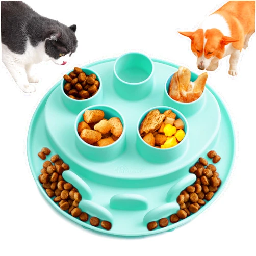 Puzzle Feeder Slow Feeder for Dogs and Cats, Treat Dispenser Puzzle Toys, Enrichment Toys for Boredom and Mental Stimulation, Slow Feeding Dog Toys & Cat Toys, Green