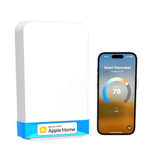 meross Smart Thermostat for Electric Baseboard and in-Wall Heaters Work with Apple Home, Alexa, Google Home and SmartThings, with Voice & Remote Control, Power Monitor, Easy Setup, Energy Saving