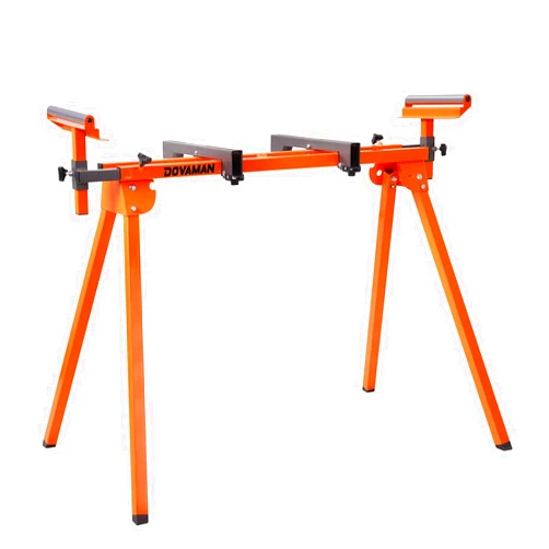 DOVAMAN Miter Saw Stand, 3-Step Quick Install & Fold, Lightweight 22LB Design, 330LB Capacity, 78-1/8'' Max Sliding Rail, Compatible with DMS01A, DMS03A & Most Mitre Saw Brands - MS01A