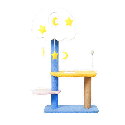 LCYKK Cat Tower Cat Climbing Frame, Small Cat Tower in Winter, Sisal Scratching Post Does Not Occupy Space(Size:62 * 37 * 96cm)