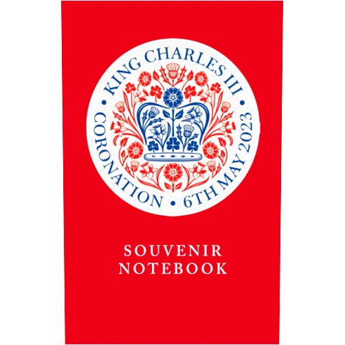 Two Past Ten,Clare Baggaley THE CORONATION OF KING CHARLES III AND THE QUEEN CONSORT - 6th May 2023 - RED EDITION: Souvenir Notebook with Royal Emblem - Lined Notebook - Luxury Matte Edition