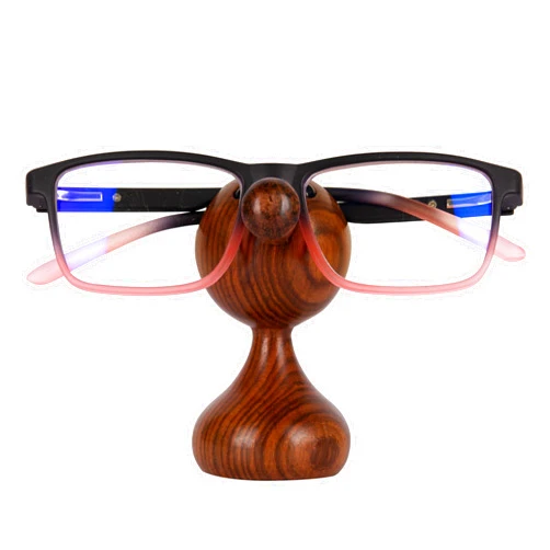 LYF Collection Spectacle Holder-Handmade Wooden Carved Bird -Gifts for Adults Useful Wooden Owl Glasses Holder Stand Reading Nightstand Eyeglass Retainer Gifts for Women Men Mom Dad Car