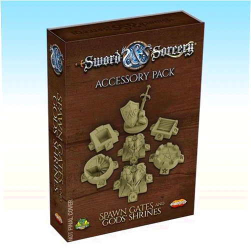 Ares Games Sword & Sorcery: Ancient Chronicles Miniatures – Spawn Fates and Gods Shrines – 27 Pieces 30MM Unpainted Designed for use with Sword & Sorcery TTRPG, RPG, Tabletop Game, (AREGRPR211)