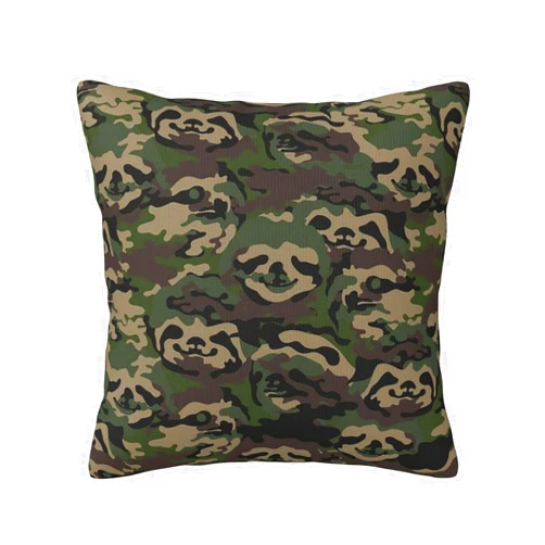 Jgzhyy Camo Pattern Decorative Throw Pillow Covers Super Soft Pillowcase for Living Room Bedroom Car Sofa Couch Cushion Cover 18x18in