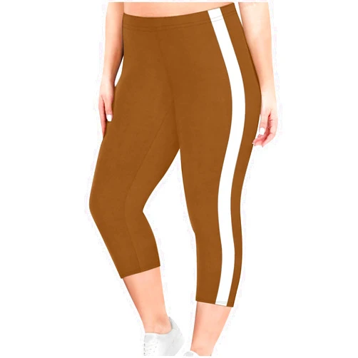 AUHILL Capri Leggings for Women Casual Elastic High Waisted Athletic Shorts Solid Comfy Tummy Control Gym Yoga Shorts