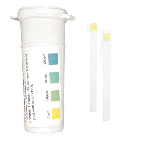 Bartovation Restaurant Quaternary Ammonium (QAC, Multi Quat) Sanitizer Plastic Test Strips, 0-400 ppm [Vial of 50 Strips]
