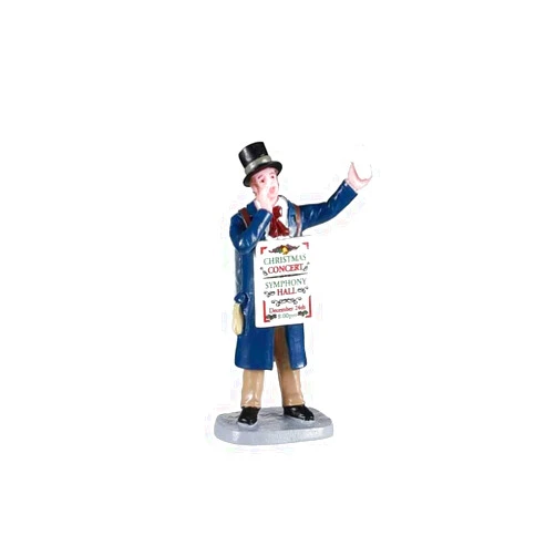 Lemax Christmas Concert Sandwich-Sign Man
