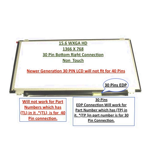 LEPUS-TECH New LCD Panel! Compatible with N156BGE-E31 Screen Glossy 15.6 1366X768 Slim HD