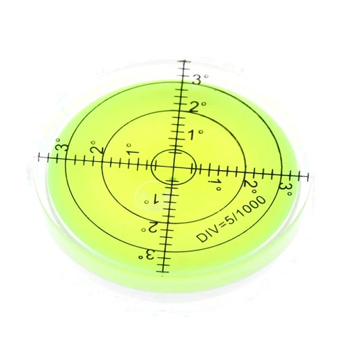 XMLEI Convenient and lighterCircular Bubble Level Spirit l Measuring Instruments Tool Universal Protractor Tool （60X12mm）