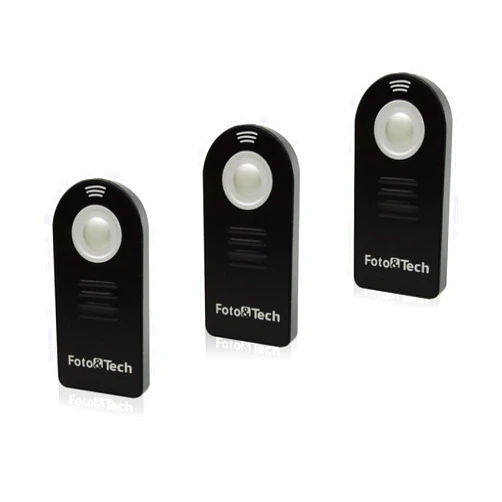 Foto&Tech FTML-L3 Wless Rmote Control Compatible with Nkon D7500 D750 D3400 D3300 D3200 D5500 D5300 D5200 D5100 D7200 D7100 D7000 D610 D600 D60 D70 D80 COOLPIX P900 P7800 P7700 A/1 J1 (3 Piece)