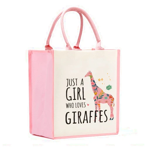 HODREU Turtle Horse Elephant Dinosaurs Wolves Dragon Basketball Giraffe Cat Book Panda Gifts Tote Bag for Women Lady