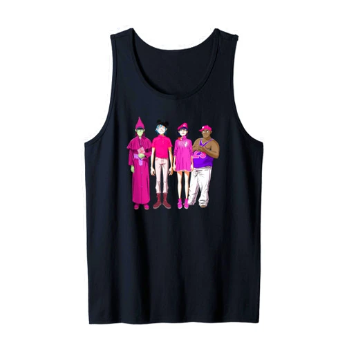 Gorillaz Cracker Island Group Tank Top