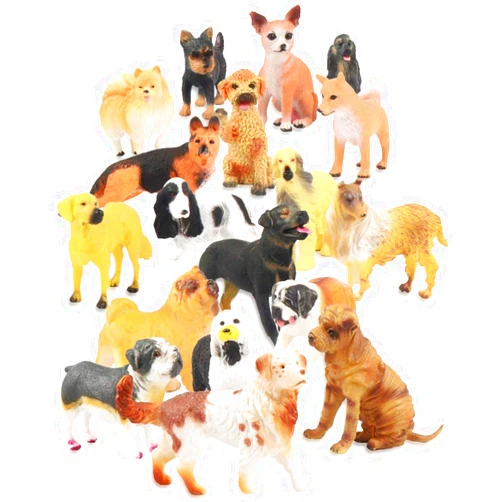 Liberty Imports 18 PCS Large Dog Figurines Playset, 4