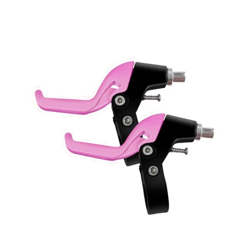 Generic Kids Bicycle Brake Lever Replacement Pink Three Finger Kids, 13cmx8cm