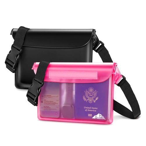 HEETA Waterproof Fanny Pack, Waterproof Pouch Dry Bag 2/3/4 Pack for Phone Passport Purse, Adjustable Waist Strap for Swimming Kayaking Boating Paddle Board Accessories Cruise Beach Camping Essentials
