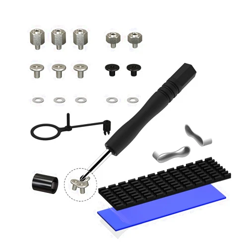 HFEIX M.2 Screw,HFEIX SSD Mounting Kit with Screwdriver for ASUS Motherboard or ASRock Board NVMe PCIe Driver (7 pcs)