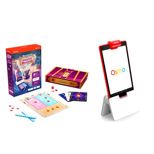 Osmo - Math Wizard and The Magical Workshop for Fire Tablet Bundle - Ages 6-8/Grades 1-2 - Addition & Subtraction - Curriculum-Inspired - STEM Toy Fire Tablet Base Included