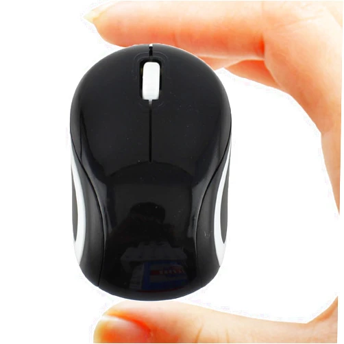 GUGUELEC Wireless Mouse Cute Mini Computer Mouse for Laptop-Small Size Pocket Portable Compact Travel USB Optical Mice 3 Buttons 1000 DPI Cordless Mouse for PC Computer Notebook MacBook Kids Girl Gift(Black)