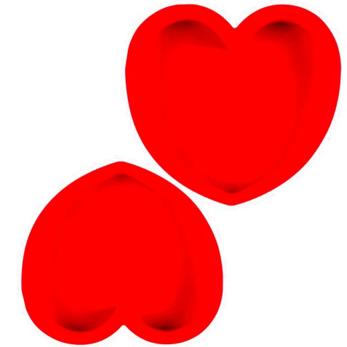 SOV 2 Packs Silicone Heart Shaped Cake Pans for Baking, 10inch Cake Molds for cakes and Chocolate Cakes, Non-stick silicone bakeware sets, Easy Clean, Freezer, Microwave and Oven Safe