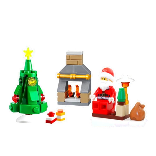 LEGO Holiday Mini Build Set - Living Room with Xmas Tree and Santa Claus Minifigure (Advent Calendar 60155)