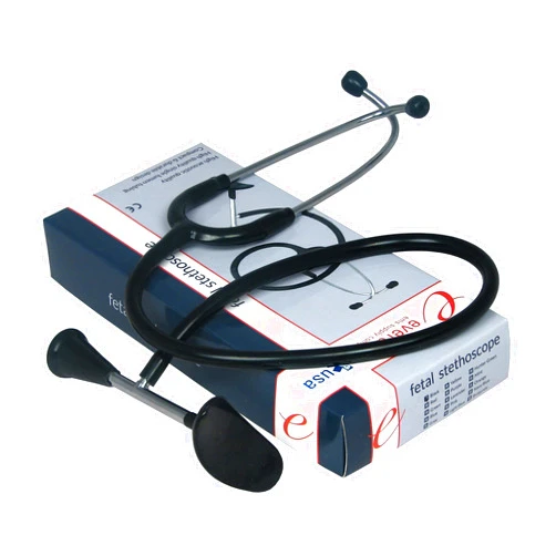 Dixie EMS Fetal Stethoscope for Baby’s Heartbeat Detection, Latex-Free Fetoscope with Pinard Horn and Soft Earbuds, 22”