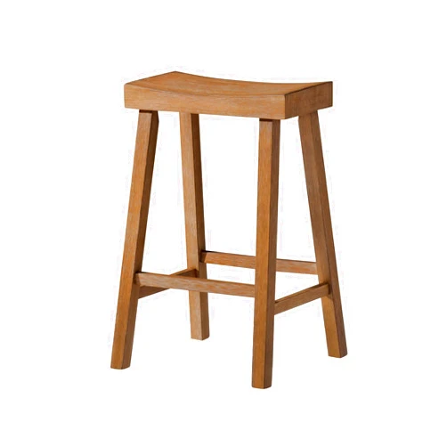 Maven Lane Kitchen Bar Stool, Modern Farmhouse Wood Counter Barstool, Kitchen Island Counterstool, Counter Height Bar Stool For Kitchen Wide Seat Backless Bar Stools, Vincent 26 Inch, Antiqued Natural