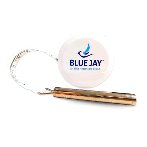 Blue Jay An Elite Healthcare Brand Measure It Measuring Tape for Body Measurements with Gulick Spring | Crafted with Fiberglass and Push Button Retractable | 6 ft