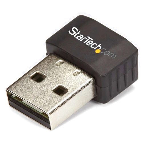 StarTech.com Wireless USB WiFi Adapter – Dual Band AC600 Wireless Dongle - 2.4GHz / 5GHz - 802.11ac Wi-Fi Laptop Adapter (USB433ACD1X1)