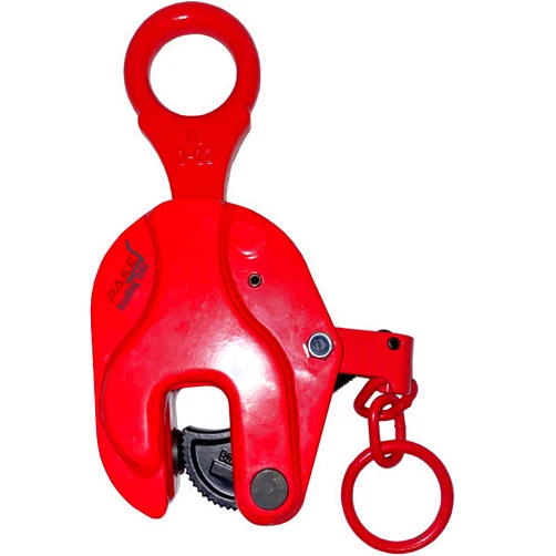 Pake Handling Tools Vertical Plate Clamp - Heavy Duty Durable Lifting Clamp with Lock Handle 2200-6600 lb Working Load Limit (WLL) (2200lb 1Ton)