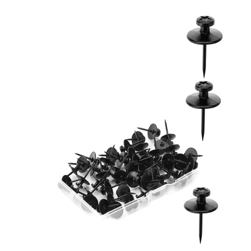 Mr. Pen- Double Headed Picture Hanging Nails, 50 Pack, Black, Picture Nails, Tacks for Wall Hangings, Wall Pins for Hanging, Wall Nails for Hanging, Thumb Tacks for Wall Hanging, Picture Hangers
