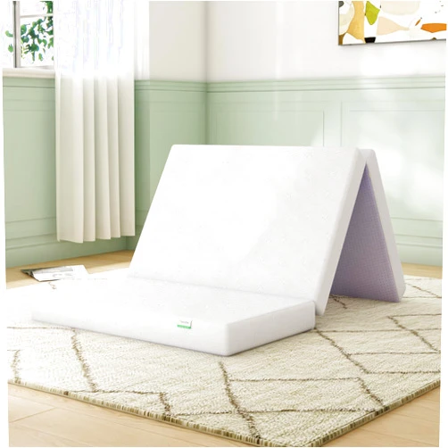 Novilla Folding Mattress Full Size, 4 Inch Responsive Comfort Foam Foldable Mattress Full with Breathable & Washable Cover, Pain Relief & Support, Portable Trifold Mattress Topper for Floor, Camping