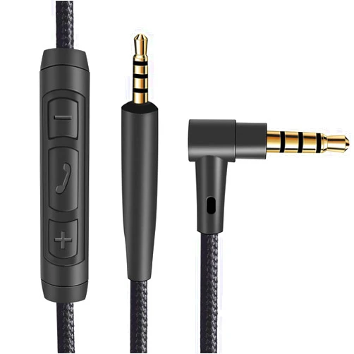 QJYTH Replacement 2.0M Audio Cable Cord Compatible with Bose QC25/QC35/QuietComfort 25/QuietComfort 35/On-Ear 2/OE2/OE2i/AE2 Headphones(Nylon Braided)