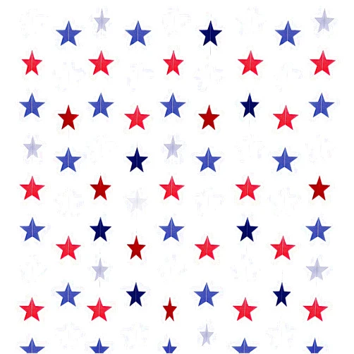 XIANMU 8 Strands Star Streamers Paper Garland Patriotic Decorations Red White Blue Hanging Stars Banner for 4th of July Memorial Day Independence Day Veterans Day Party Decor