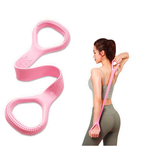 Kvittra HUICHAI Resistance Bands,Professional Exercise Bands Long Natural Latex Elastic Bands, Perfect for Strength Training,Physical Therapy,Yoga,Pilates,Stretching, Pink